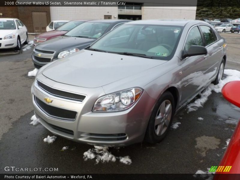 Silverstone Metallic / Titanium Gray 2008 Chevrolet Malibu LS Sedan