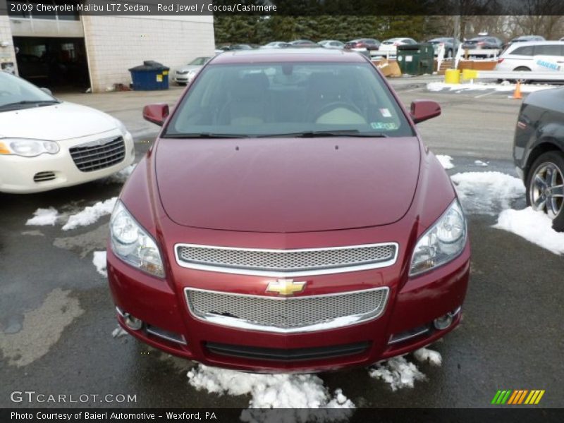 Red Jewel / Cocoa/Cashmere 2009 Chevrolet Malibu LTZ Sedan