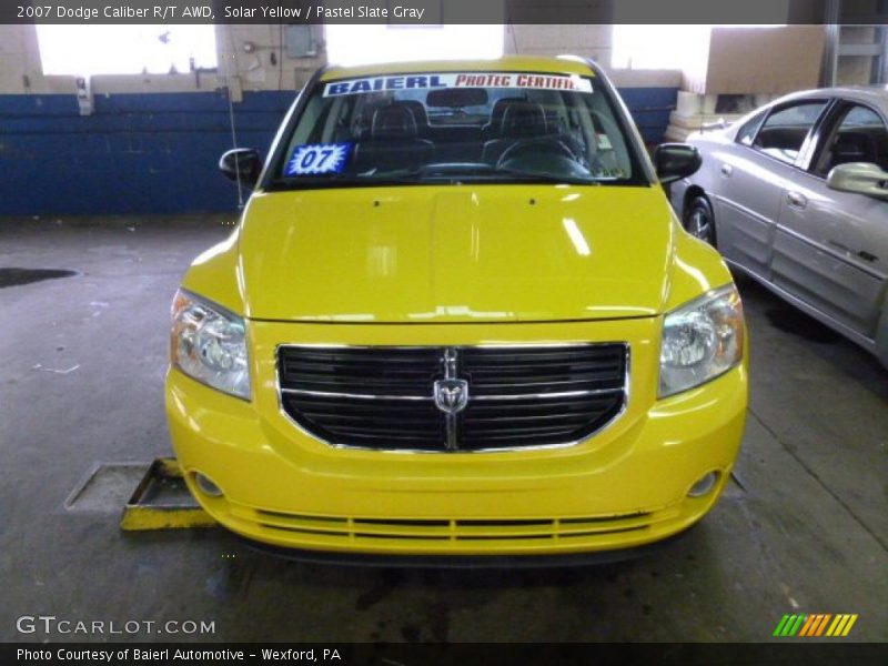 Solar Yellow / Pastel Slate Gray 2007 Dodge Caliber R/T AWD