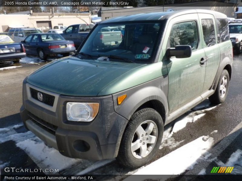 Galapagos Green Metallic / Black/Gray 2005 Honda Element EX AWD