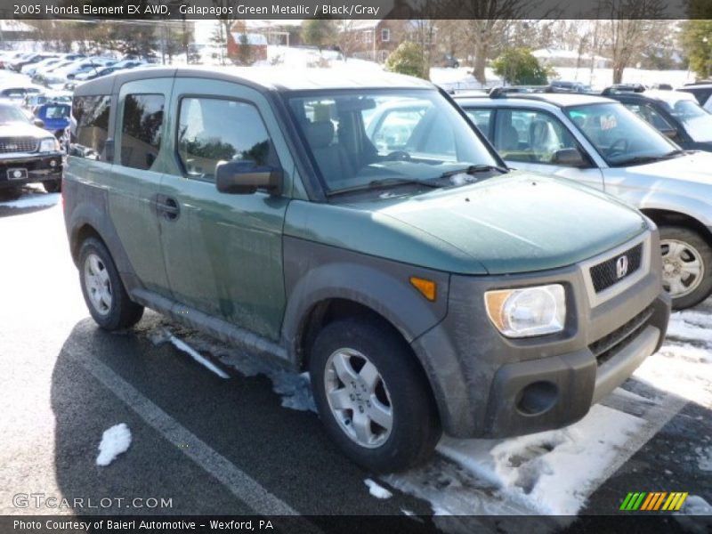 Galapagos Green Metallic / Black/Gray 2005 Honda Element EX AWD