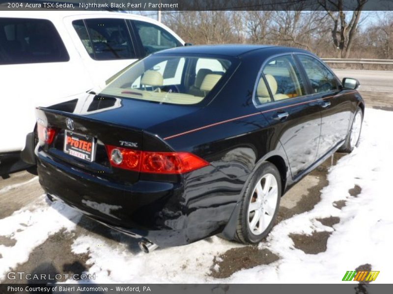 Nighthawk Black Pearl / Parchment 2004 Acura TSX Sedan
