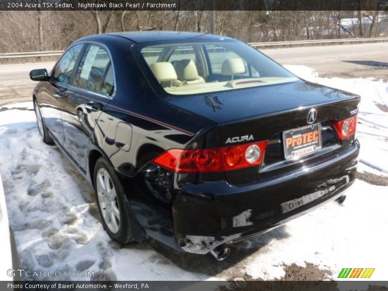 Nighthawk Black Pearl / Parchment 2004 Acura TSX Sedan