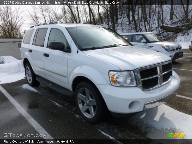 Bright White / Dark Slate Gray/Light Slate Gray 2007 Dodge Durango Limited 4x4