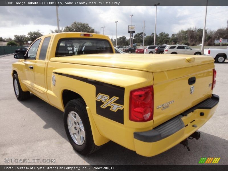 Solar Yellow / Medium Slate Gray 2006 Dodge Dakota R/T Club Cab