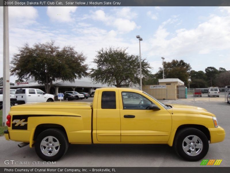 Solar Yellow / Medium Slate Gray 2006 Dodge Dakota R/T Club Cab