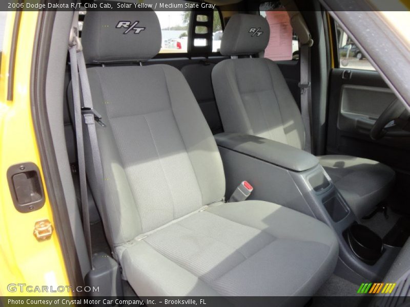 Solar Yellow / Medium Slate Gray 2006 Dodge Dakota R/T Club Cab