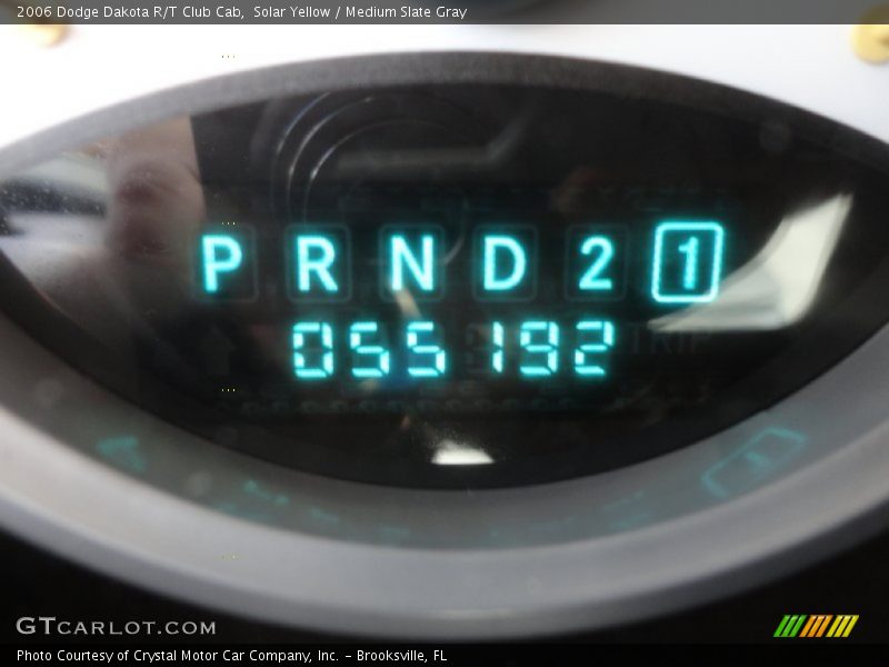 Solar Yellow / Medium Slate Gray 2006 Dodge Dakota R/T Club Cab