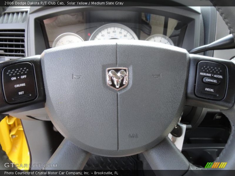 Solar Yellow / Medium Slate Gray 2006 Dodge Dakota R/T Club Cab