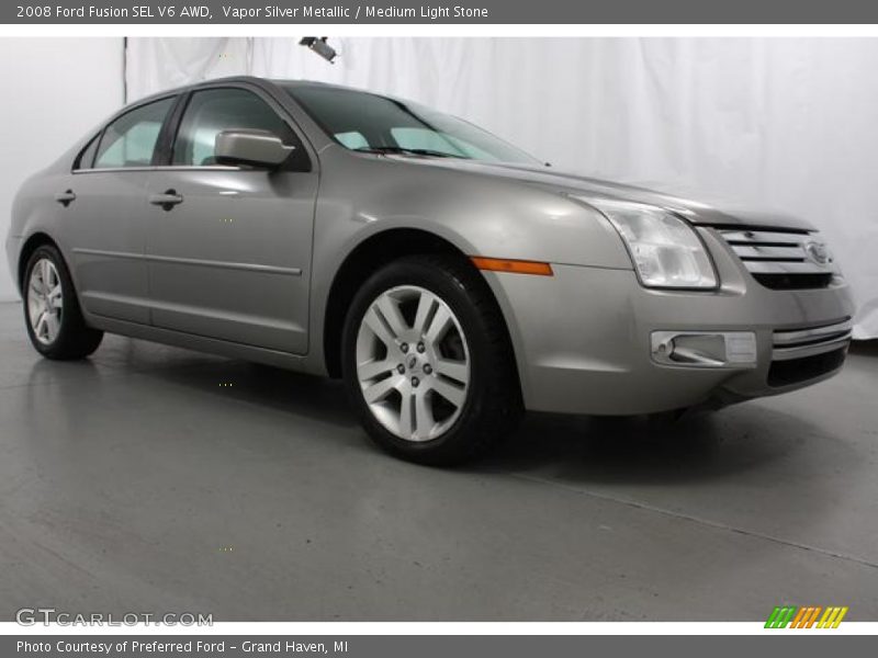 Vapor Silver Metallic / Medium Light Stone 2008 Ford Fusion SEL V6 AWD