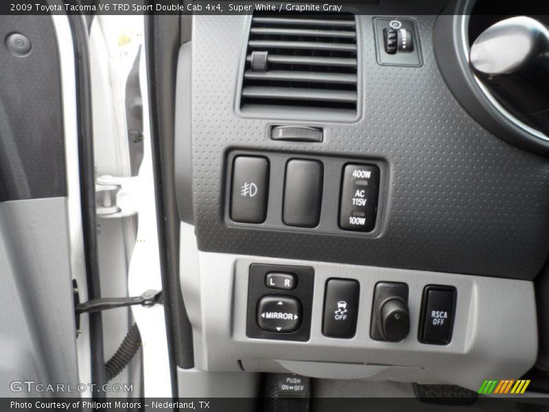 Controls of 2009 Tacoma V6 TRD Sport Double Cab 4x4