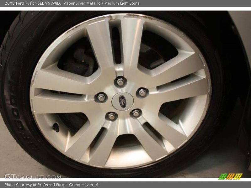 Vapor Silver Metallic / Medium Light Stone 2008 Ford Fusion SEL V6 AWD