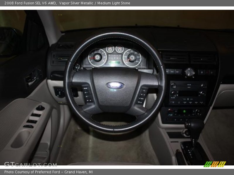 Vapor Silver Metallic / Medium Light Stone 2008 Ford Fusion SEL V6 AWD