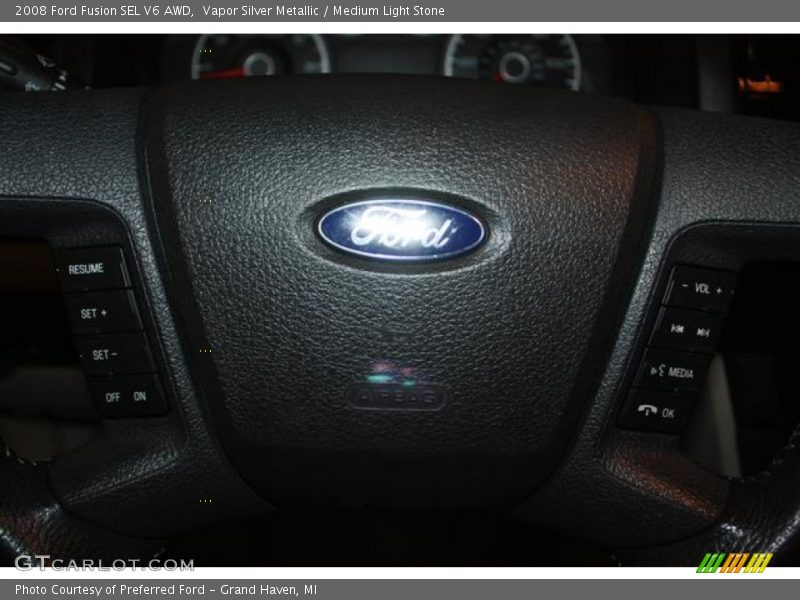 Vapor Silver Metallic / Medium Light Stone 2008 Ford Fusion SEL V6 AWD