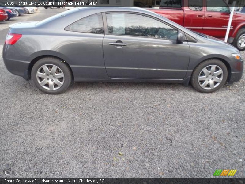 Magnetic Pearl / Gray 2009 Honda Civic LX Coupe