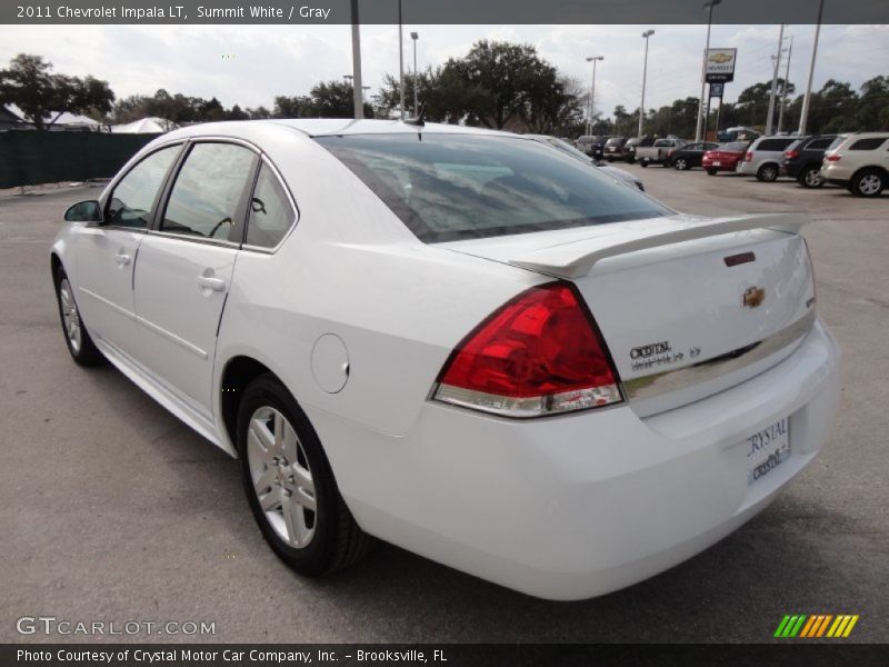 Summit White / Gray 2011 Chevrolet Impala LT