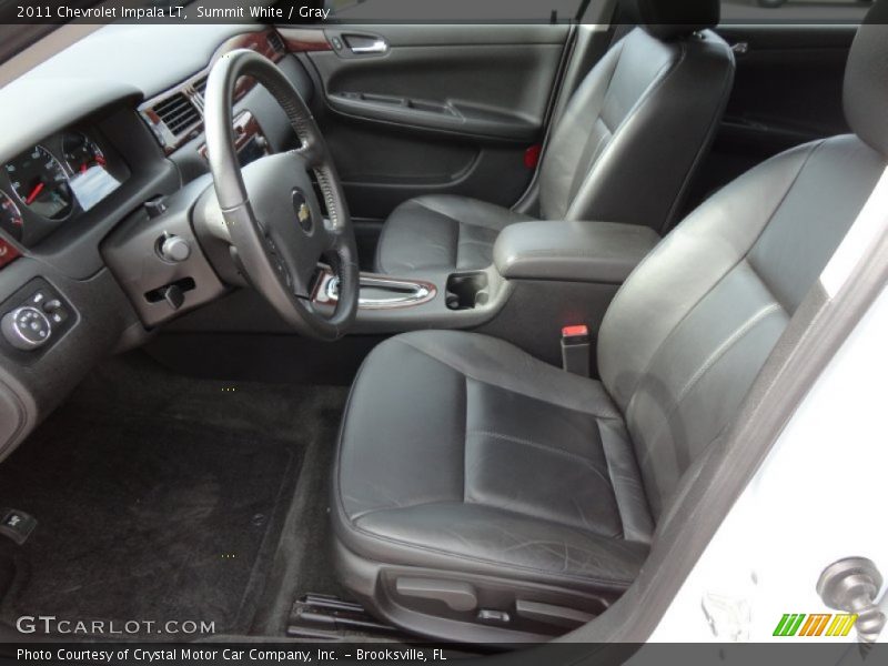Summit White / Gray 2011 Chevrolet Impala LT