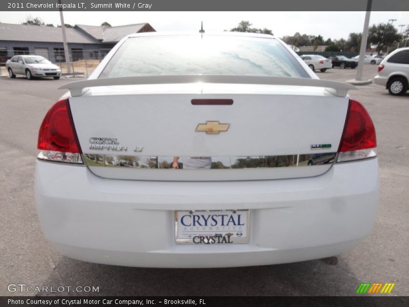 Summit White / Gray 2011 Chevrolet Impala LT