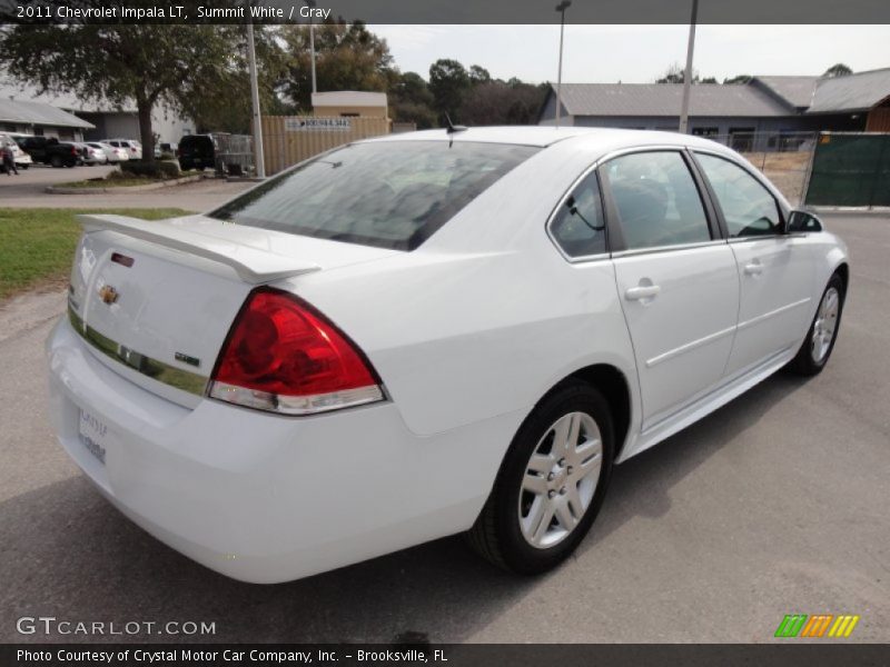 Summit White / Gray 2011 Chevrolet Impala LT