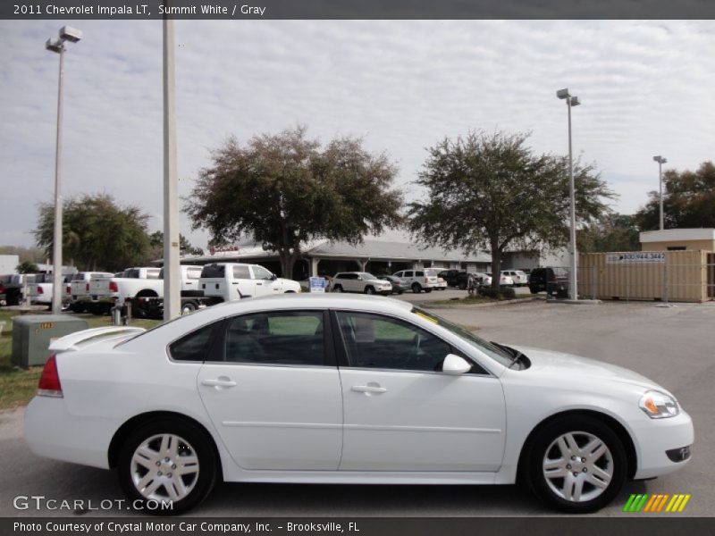 Summit White / Gray 2011 Chevrolet Impala LT
