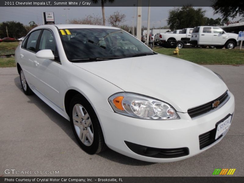 Summit White / Gray 2011 Chevrolet Impala LT