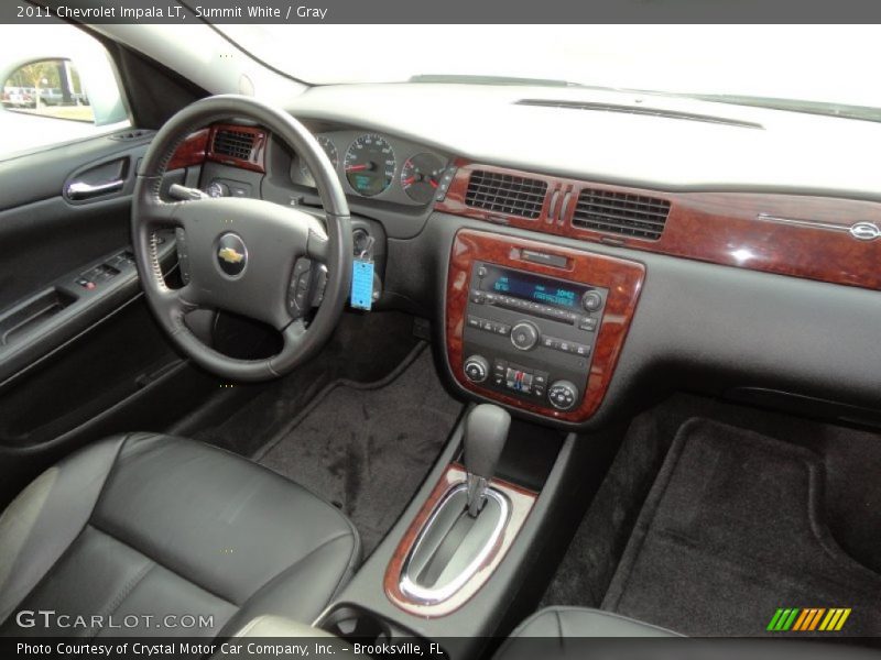 Summit White / Gray 2011 Chevrolet Impala LT