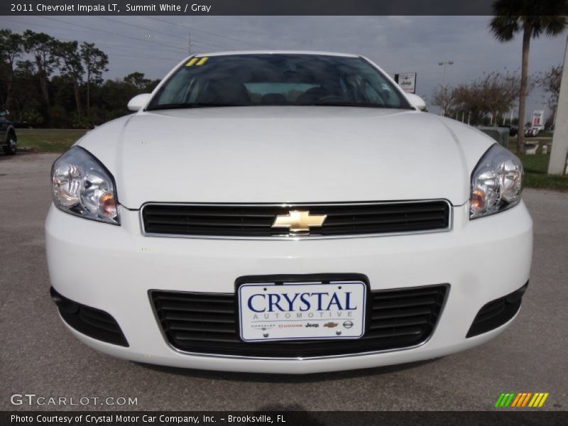 Summit White / Gray 2011 Chevrolet Impala LT
