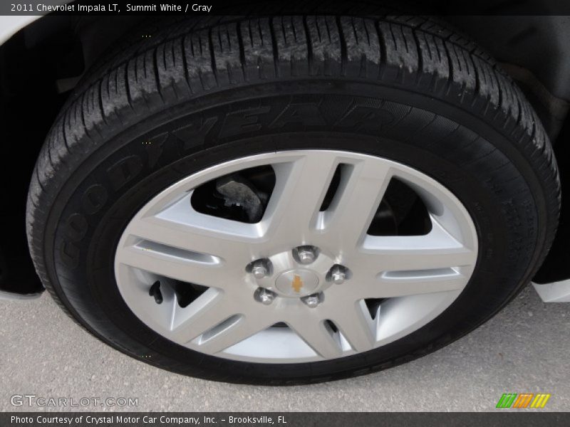 Summit White / Gray 2011 Chevrolet Impala LT