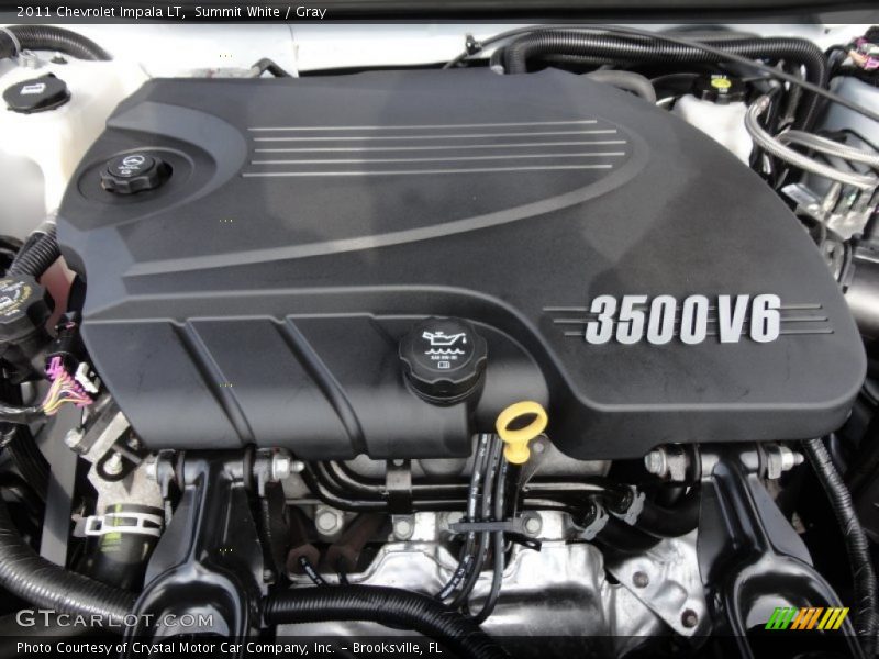 Summit White / Gray 2011 Chevrolet Impala LT