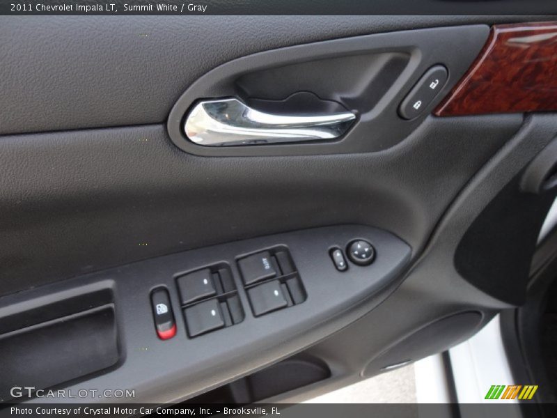Summit White / Gray 2011 Chevrolet Impala LT