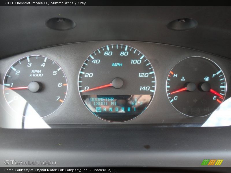 Summit White / Gray 2011 Chevrolet Impala LT