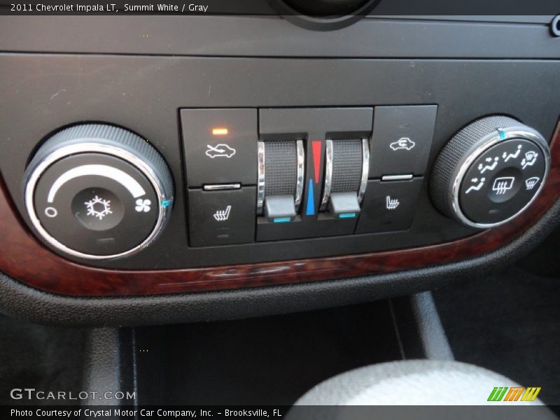 Summit White / Gray 2011 Chevrolet Impala LT