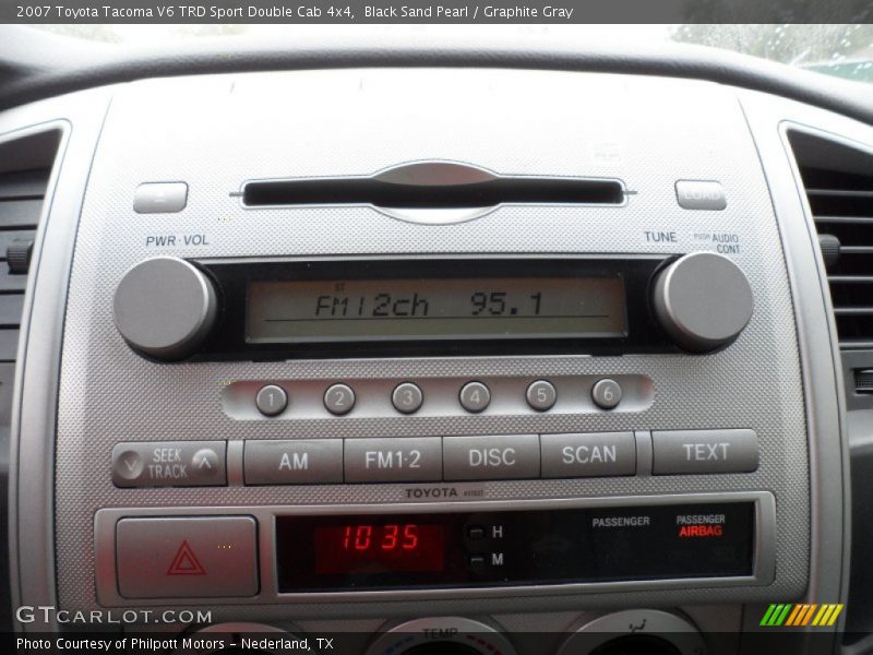 Audio System of 2007 Tacoma V6 TRD Sport Double Cab 4x4