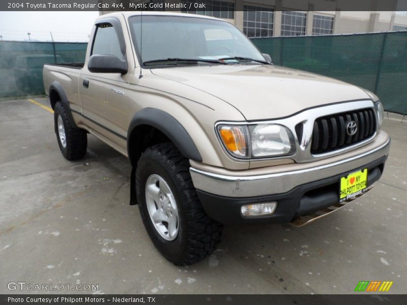 Mystic Gold Metallic / Oak 2004 Toyota Tacoma Regular Cab 4x4