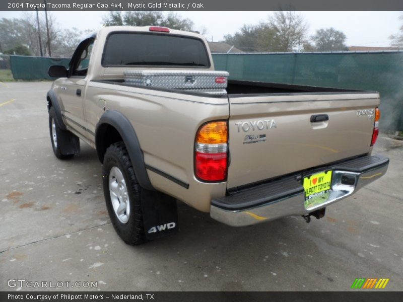 Mystic Gold Metallic / Oak 2004 Toyota Tacoma Regular Cab 4x4