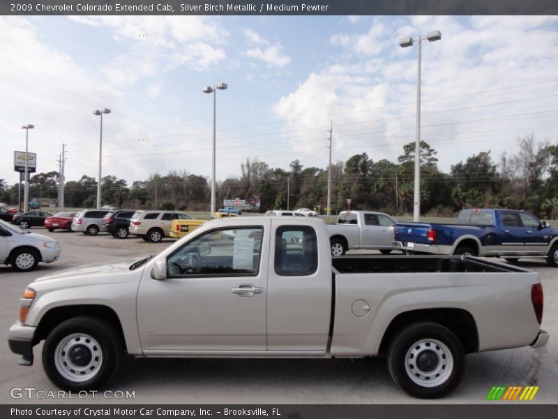 Silver Birch Metallic / Medium Pewter 2009 Chevrolet Colorado Extended Cab