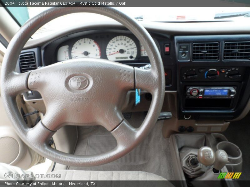 Mystic Gold Metallic / Oak 2004 Toyota Tacoma Regular Cab 4x4