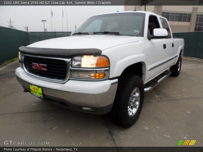 Summit White / Graphite 2002 GMC Sierra 1500 HD SLT Crew Cab 4x4