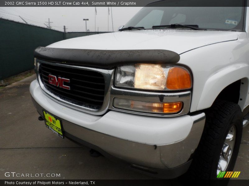 Summit White / Graphite 2002 GMC Sierra 1500 HD SLT Crew Cab 4x4
