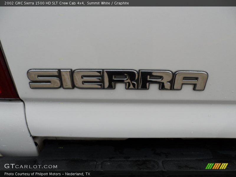 Summit White / Graphite 2002 GMC Sierra 1500 HD SLT Crew Cab 4x4
