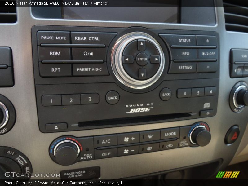 Controls of 2010 Armada SE 4WD