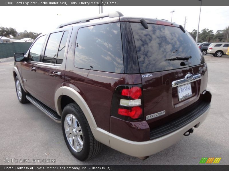 Dark Cherry Metallic / Camel 2008 Ford Explorer Eddie Bauer 4x4