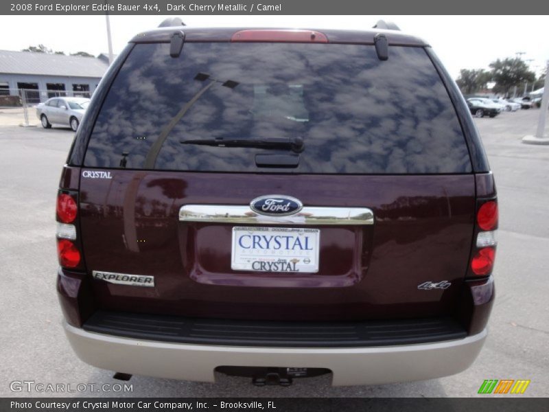Dark Cherry Metallic / Camel 2008 Ford Explorer Eddie Bauer 4x4