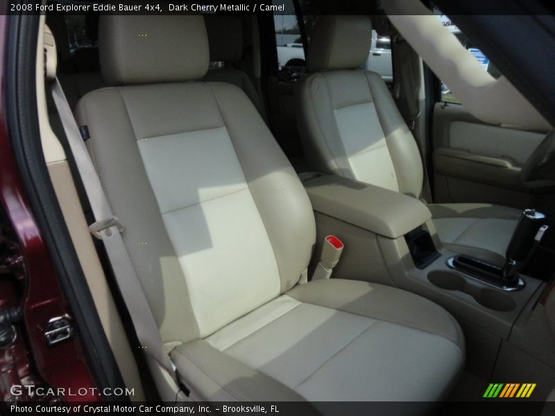 Dark Cherry Metallic / Camel 2008 Ford Explorer Eddie Bauer 4x4