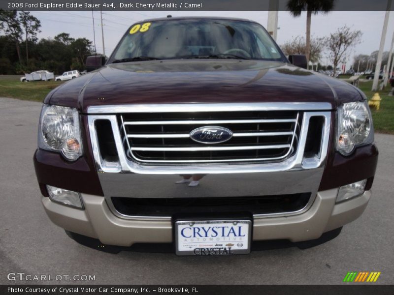 Dark Cherry Metallic / Camel 2008 Ford Explorer Eddie Bauer 4x4