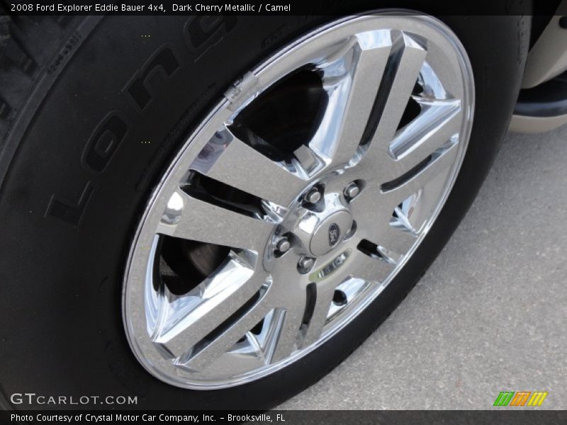 Dark Cherry Metallic / Camel 2008 Ford Explorer Eddie Bauer 4x4