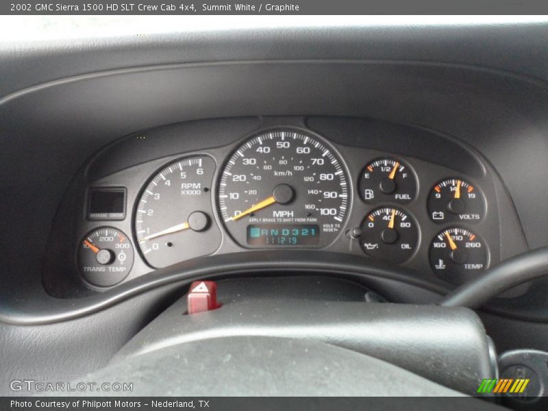  2002 Sierra 1500 HD SLT Crew Cab 4x4 HD SLT Crew Cab 4x4 Gauges