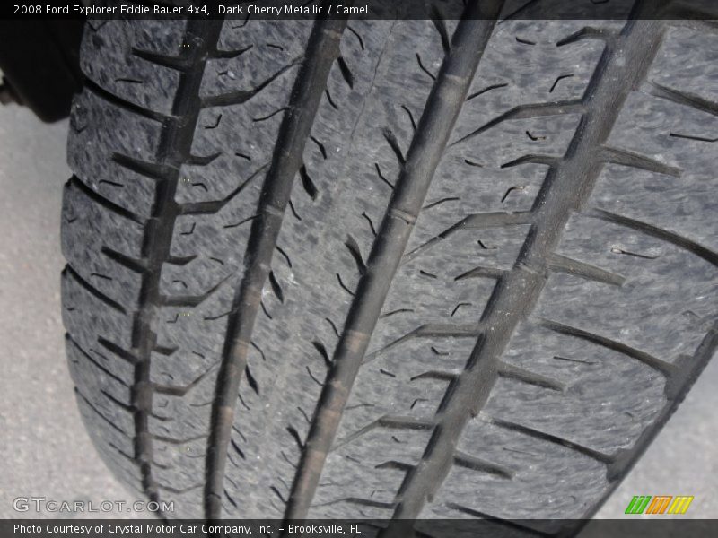 Dark Cherry Metallic / Camel 2008 Ford Explorer Eddie Bauer 4x4