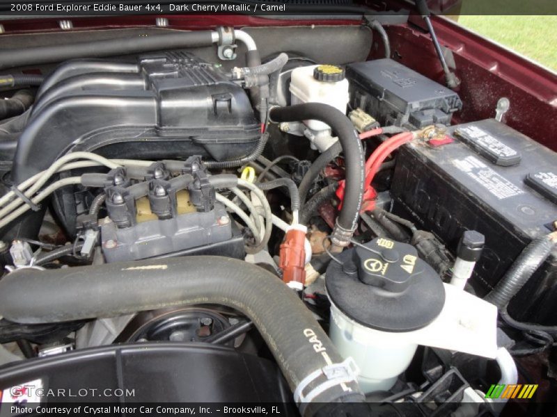 Dark Cherry Metallic / Camel 2008 Ford Explorer Eddie Bauer 4x4