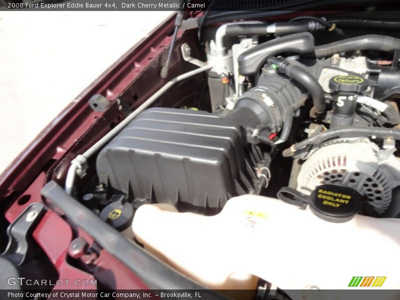 Dark Cherry Metallic / Camel 2008 Ford Explorer Eddie Bauer 4x4